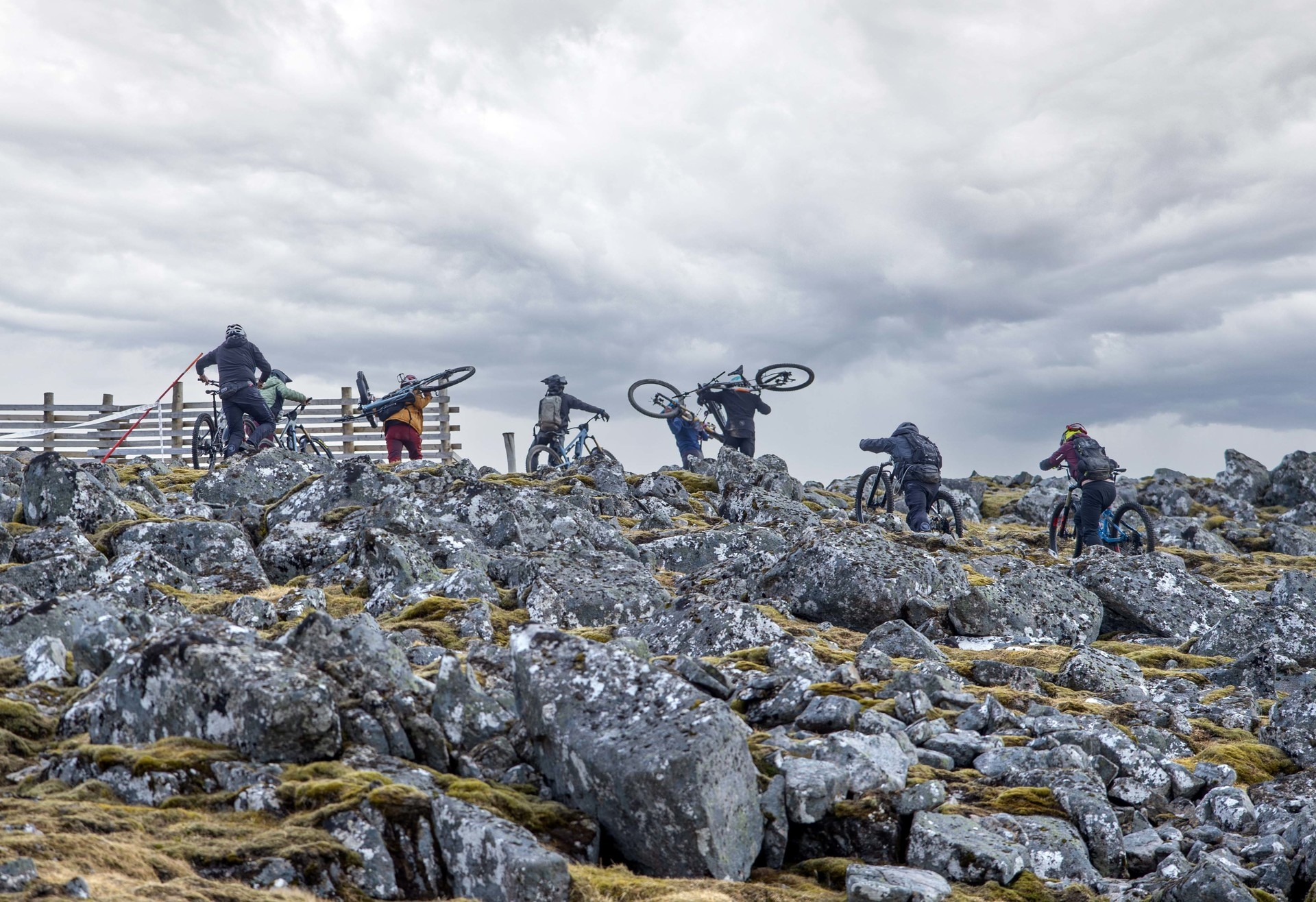 The riders faced an arduous climb up the mountain.