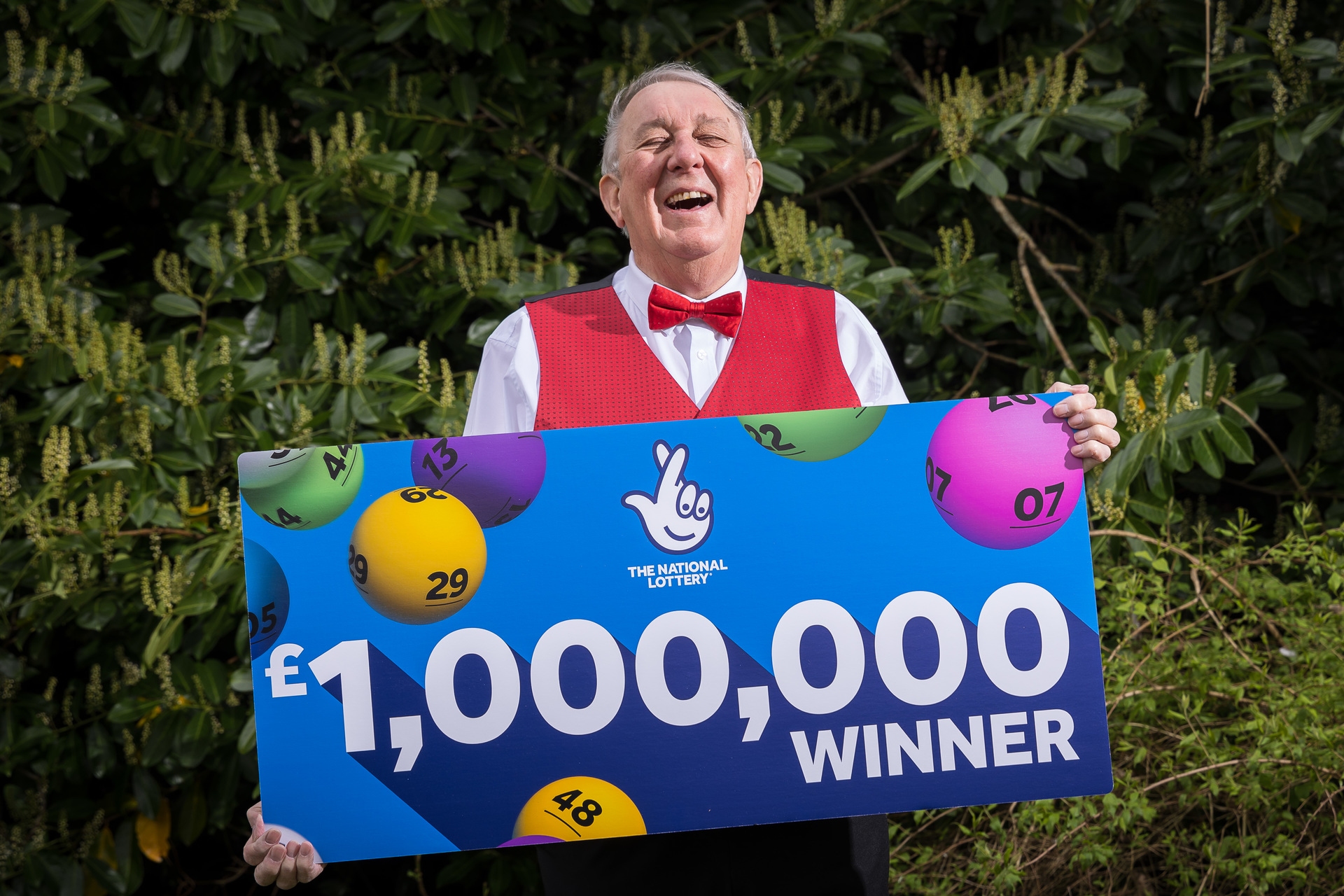 John was shocked to learn he had won the prize. (Nick Mailer/National Lottery)