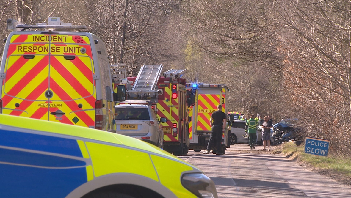 The crash in Banchory took place on Easter Monday.