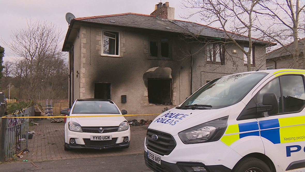 Dog and five kittens die in house fire on at Frederick Crescent, Dunfermline, that left mum and child in coma