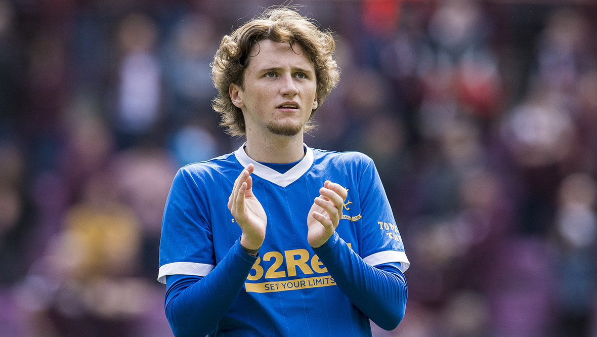 Alex Lowry scored on his Rangers debut against Stirling Albion.