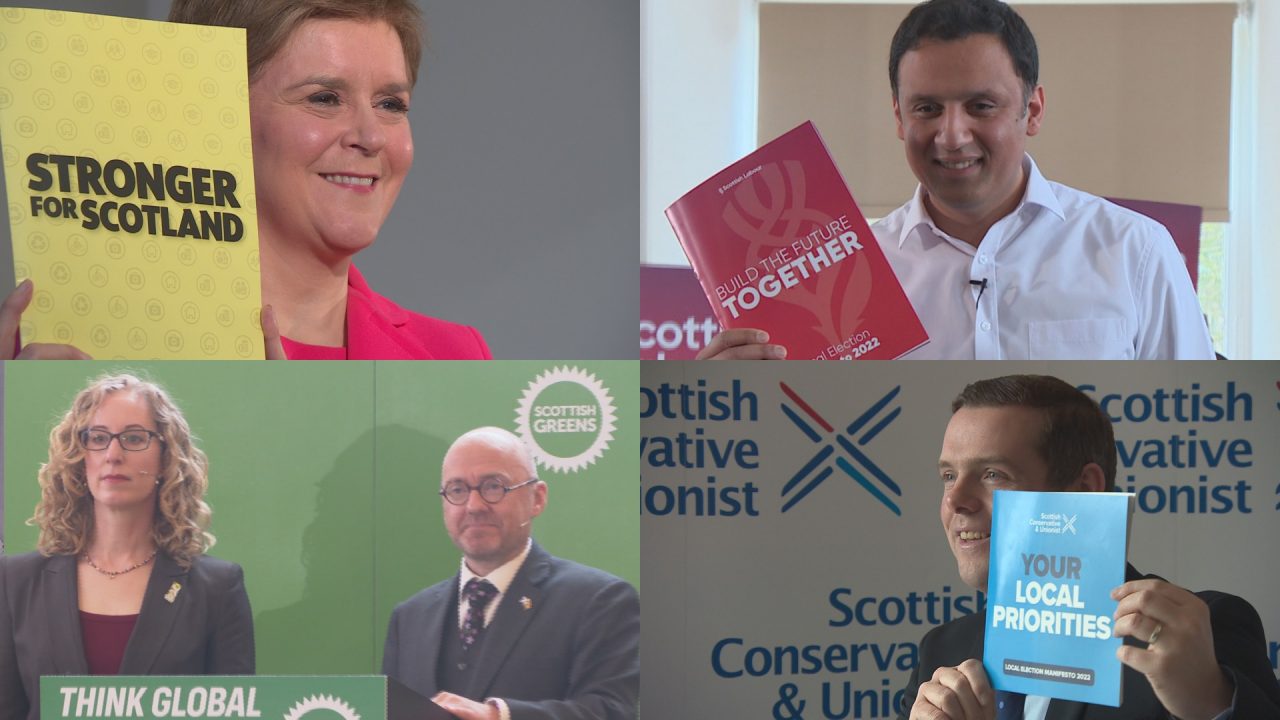 Political party leaders make pitch to voters on final day of Scottish council election campaign