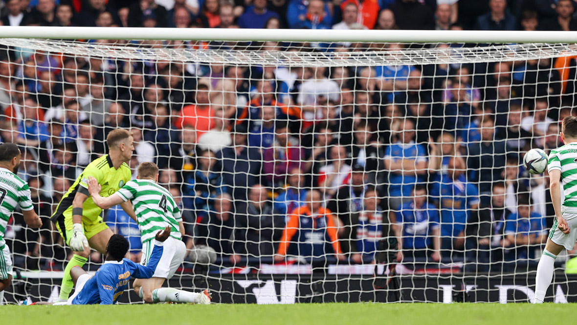 A dramatic late winner settled the Old Firm semi-final in Rangers' favour at Hampden.