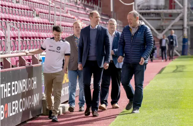 The Duke learned about the project on a visit to Tynecastle.