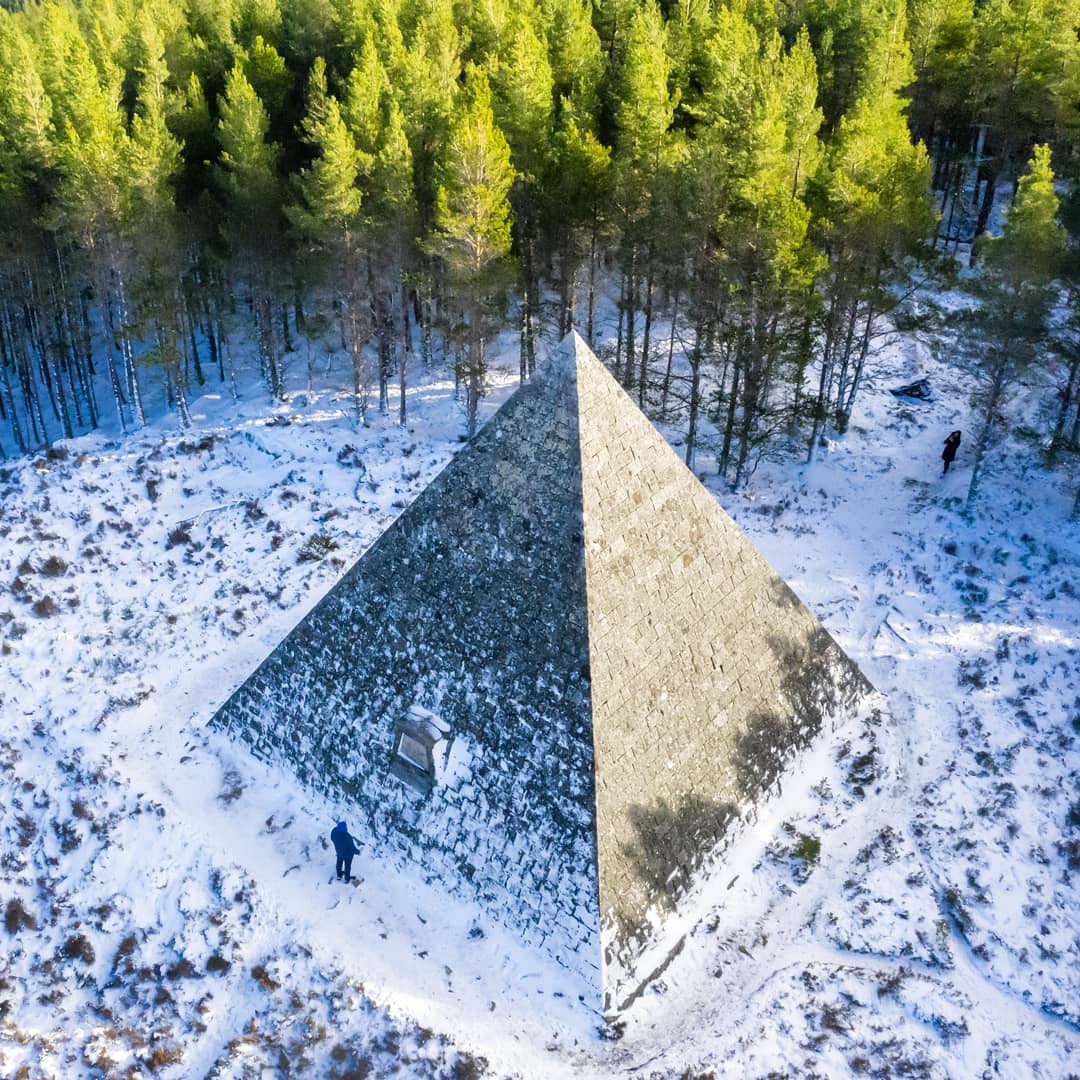 Prince Albert's Cairn in Balmoral Estate, Aberdeenshire - 'The Great Pyramid of Scotland'.