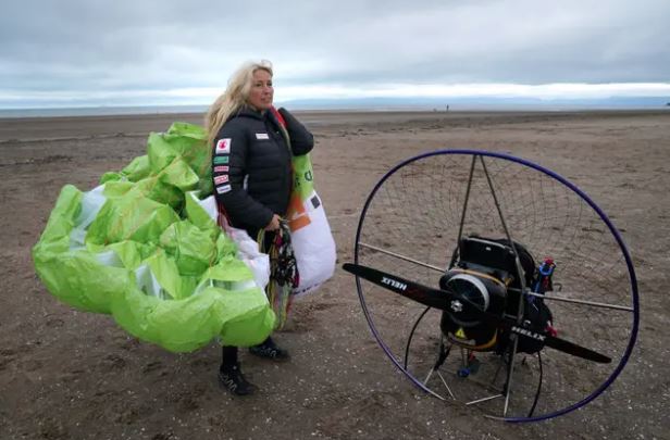 Paramotorist Sacha Dench was badly injured last year (Andrew Milligan/PA)