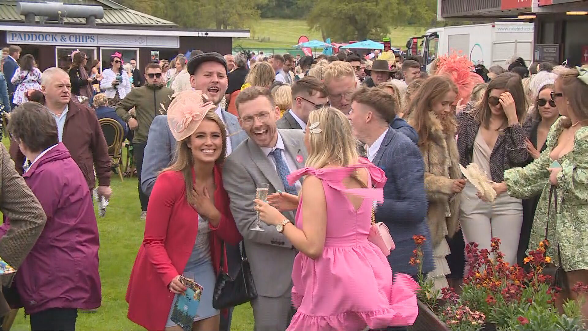 Huge crowds gathered for ladies' day at Scone Palace Park.