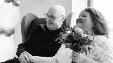 Terminally ill man weds partner of 16 years at Inverclyde Royal Hospital thanks to nursing staff