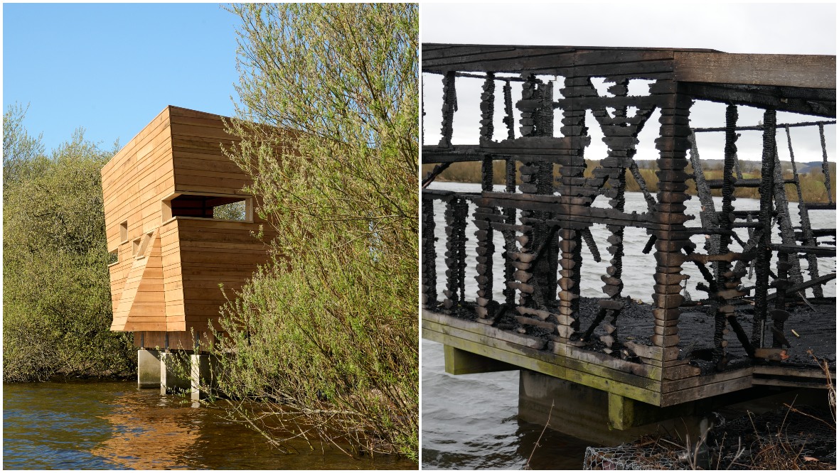 New bird hide at Loch Leven National Nature Reserve unveiled following fire
