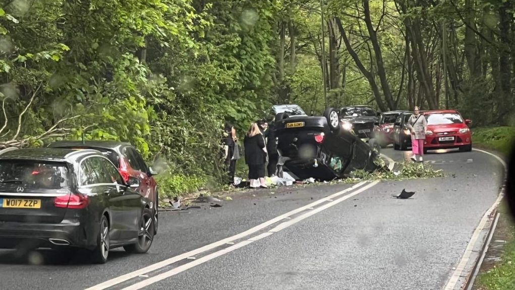 Woman faces police report after one hurt in crash on B981 in