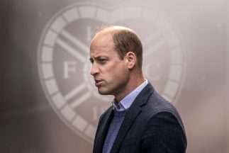 William says ‘it’s good to get emotional’, during visit to mental health project at Tynecastle