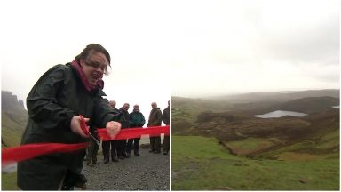 New footpath unveiled at popular Quiraing tourist site  on Isle of Skye to improve accessiblity