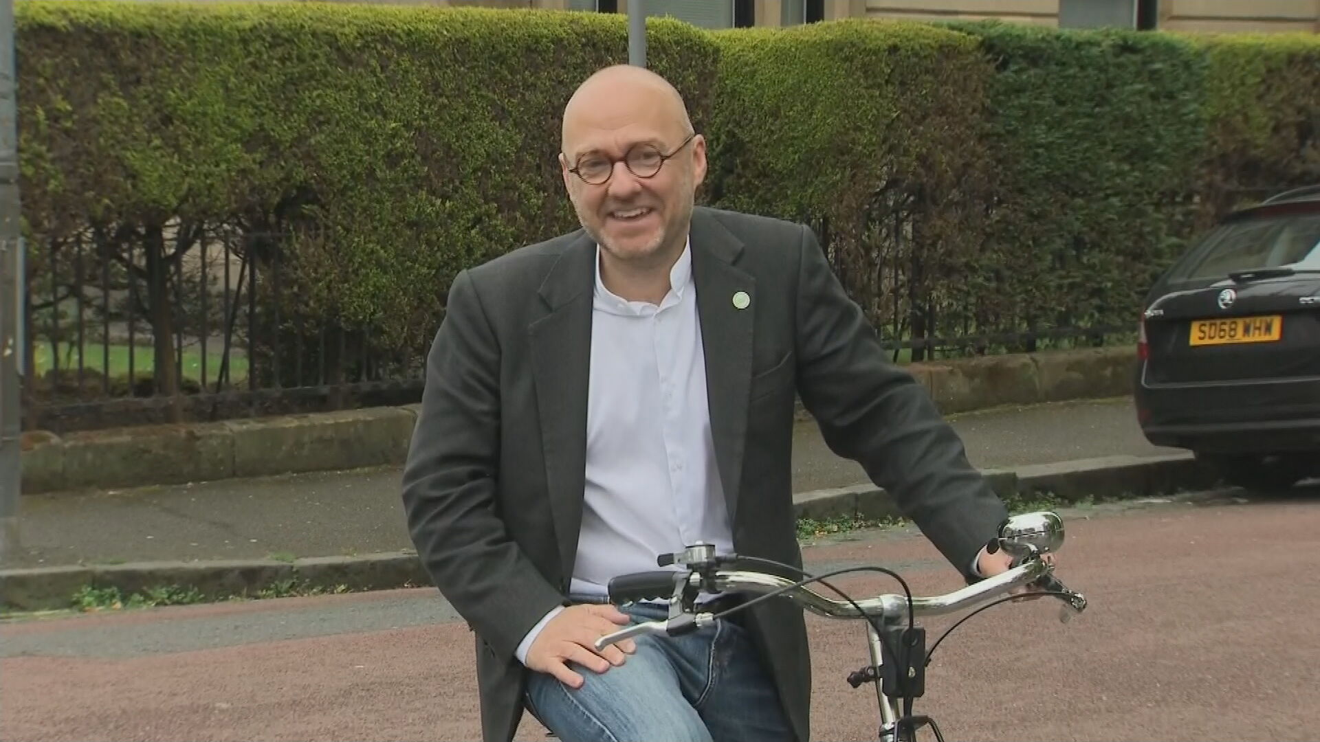 Scottish Greens co-leader Patrick Harvie in Glasgow's Partick East and Kelvindale ward.