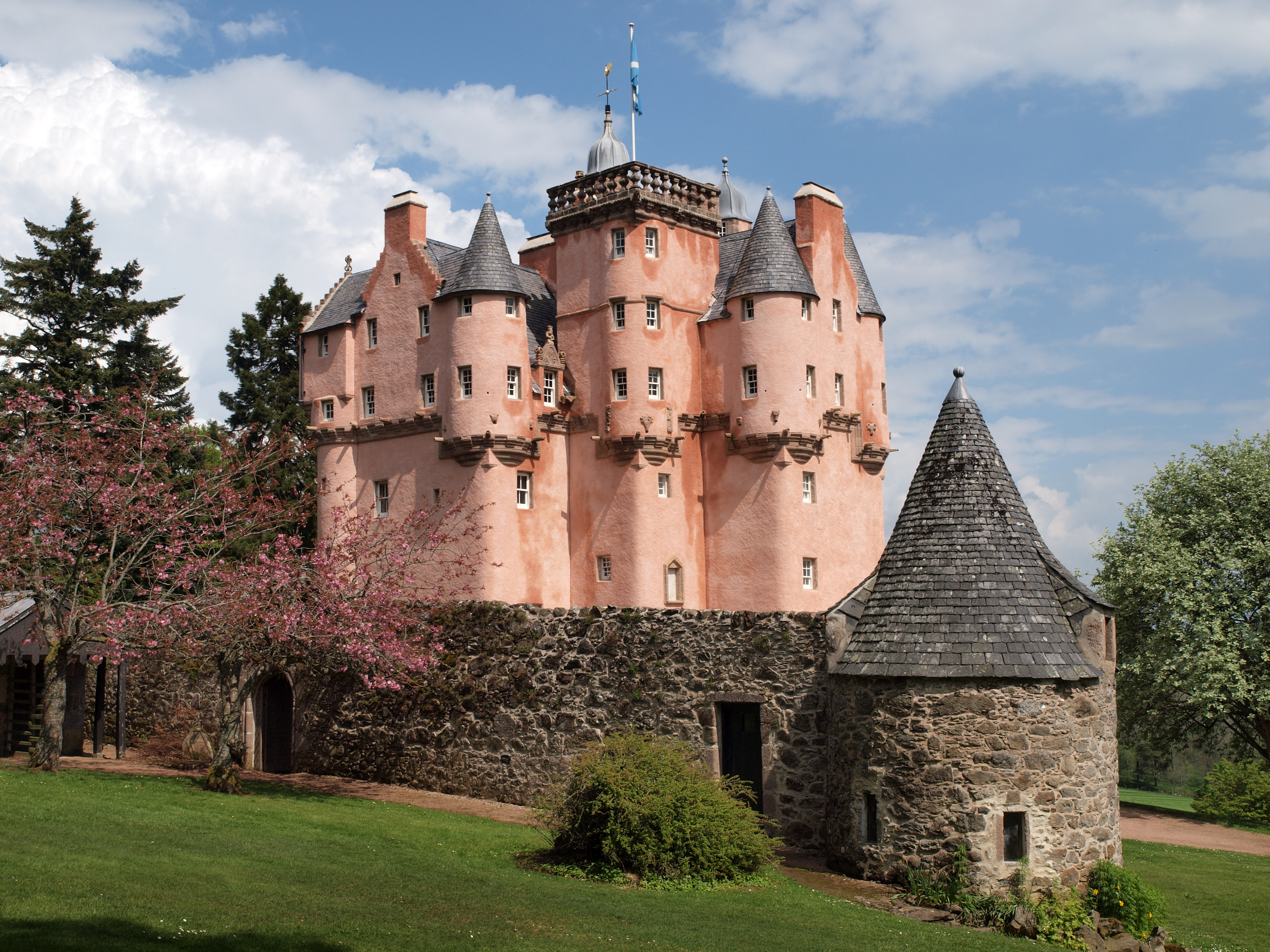 Craigievar Castle in Aberdeenshire, Scotland