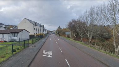 Man, 65, dies following A87 crash in Portree involving car and van carrying trailer