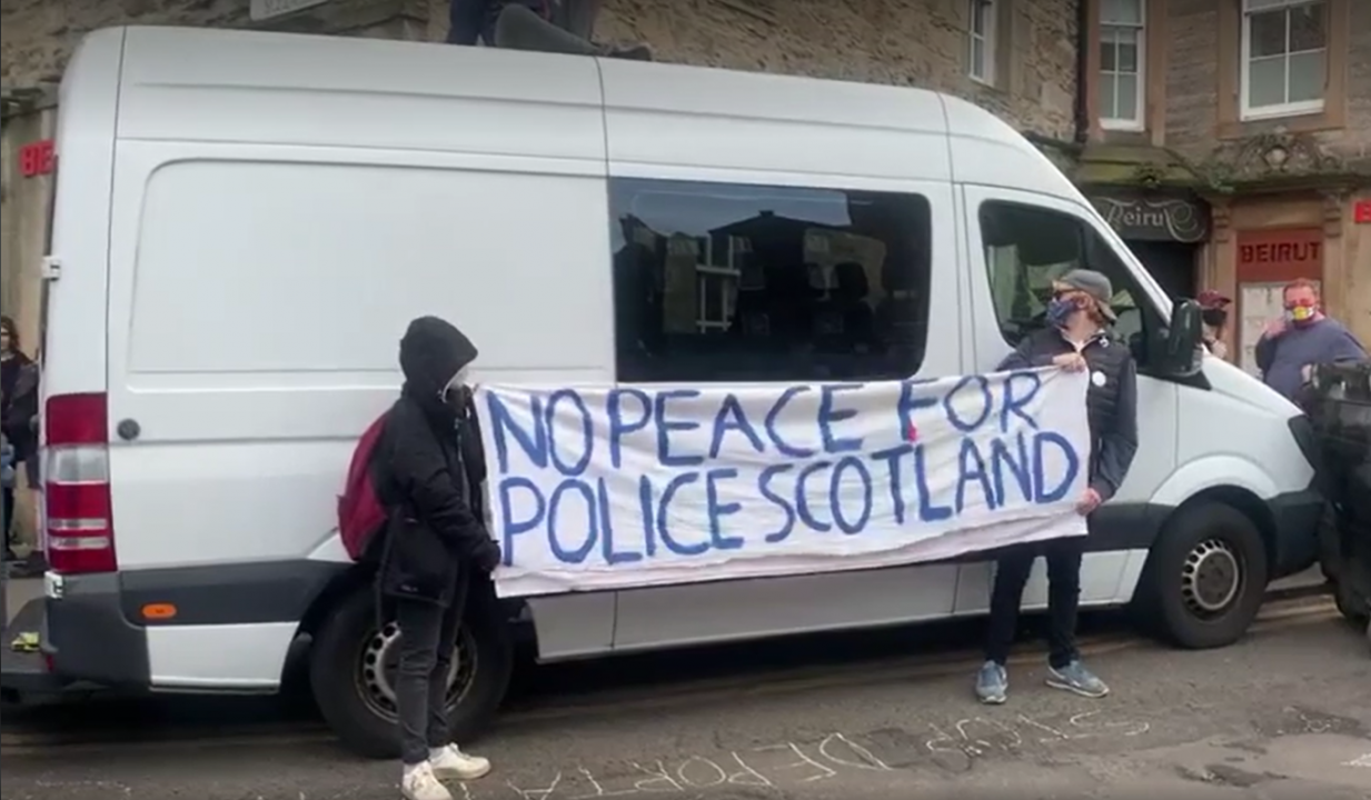 Protesters’ actions to stop immigration raid in Edinburgh deemed ‘unacceptable’ by Home Office