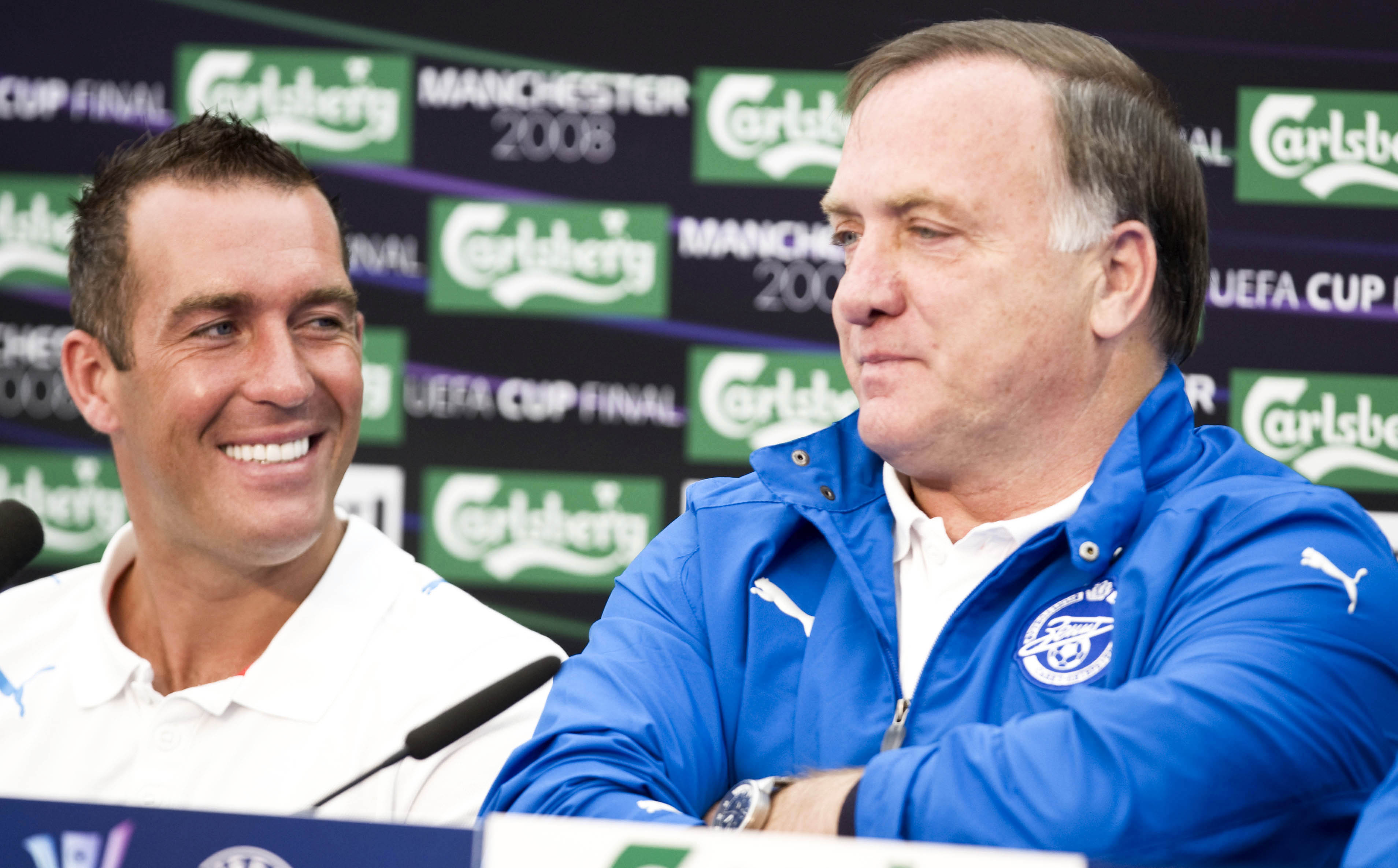 Former Rangers player and manager Fernando Ricksen (left) and Dick Advocaat were part of Zenit's rise.