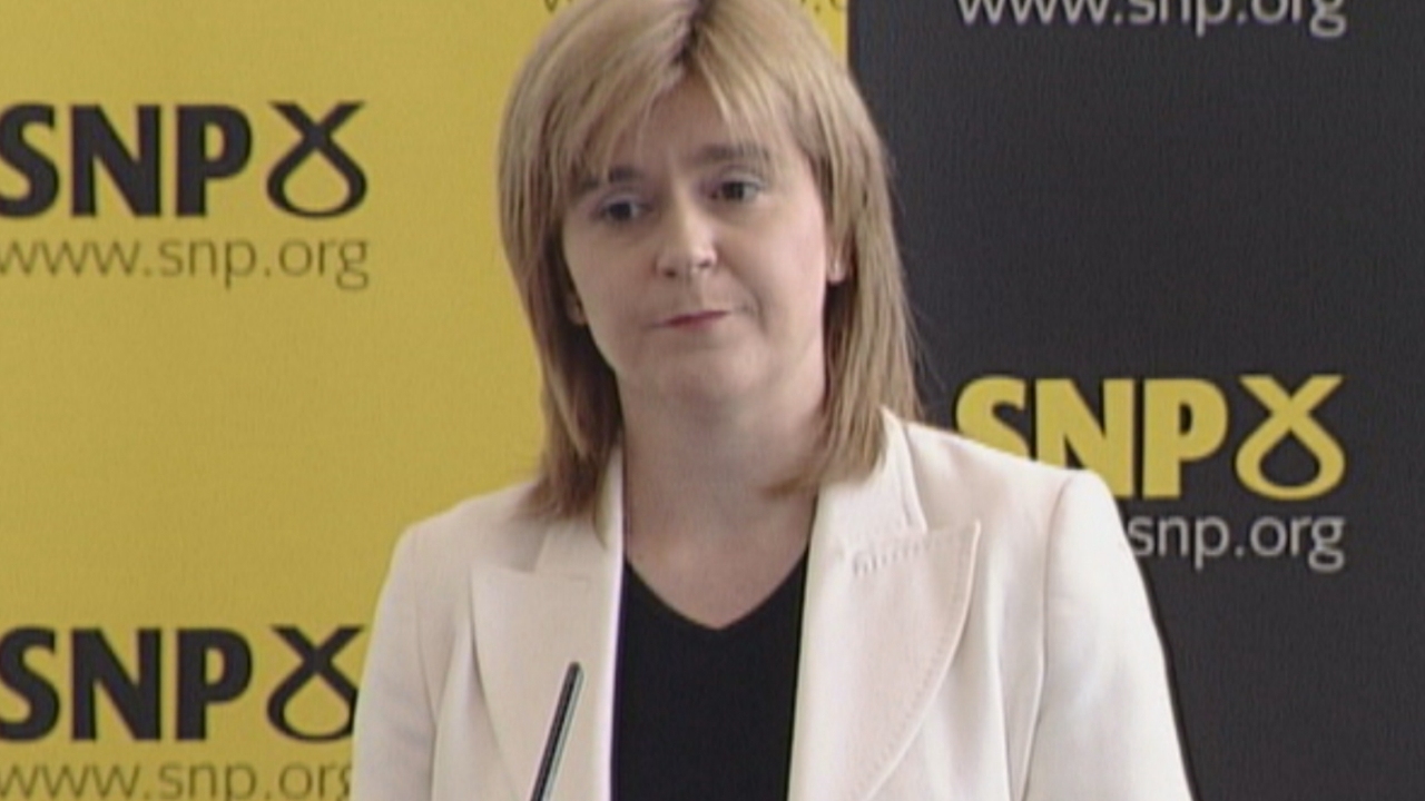 Nicola Stugeon in 2004 as deputy leader of the SNP.