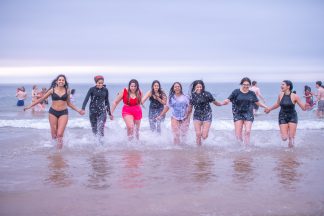 University of St Andrews students enjoy May 1 dip in North Sea to bring good luck for exams