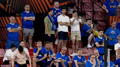 Uefa apologises after Rangers fans left without water at Europa League final in Seville
