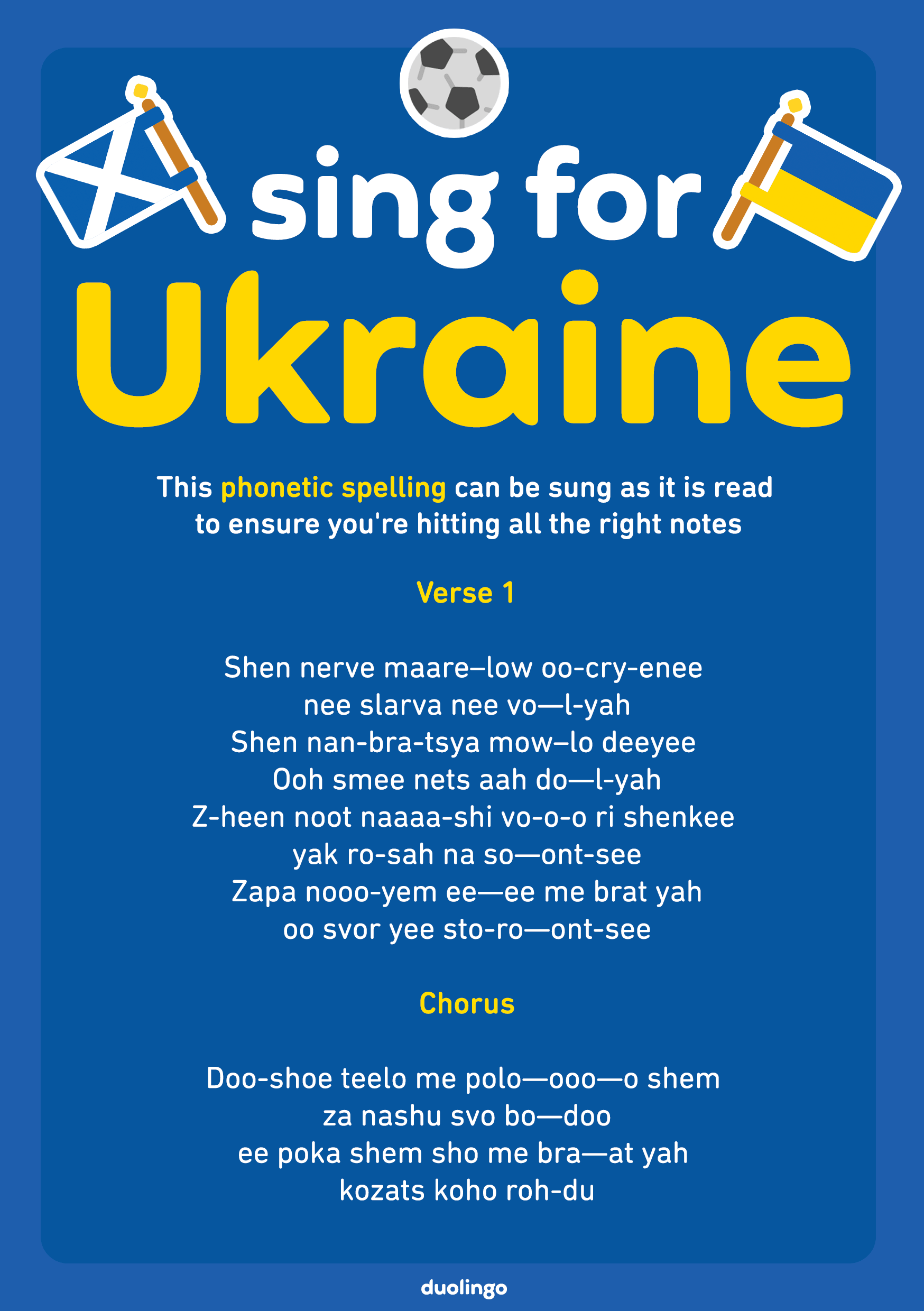 The Tartan Army is being asked to 'sing for Ukraine' ahead of Wednesday's World Cup qualifier.