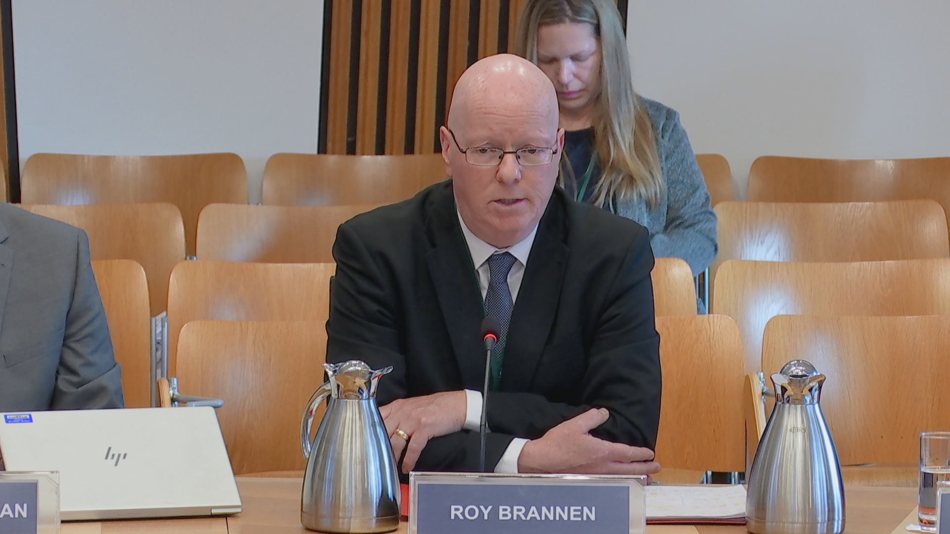 Roy Brannen gave evidence to MSPs on Holyrood's Public Audit Committee. (Scottish Parliament TV)