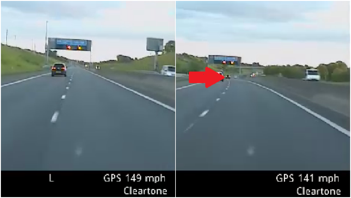 Driver arrested for ‘flying past police at 140mph’ on M80 outside Glasgow