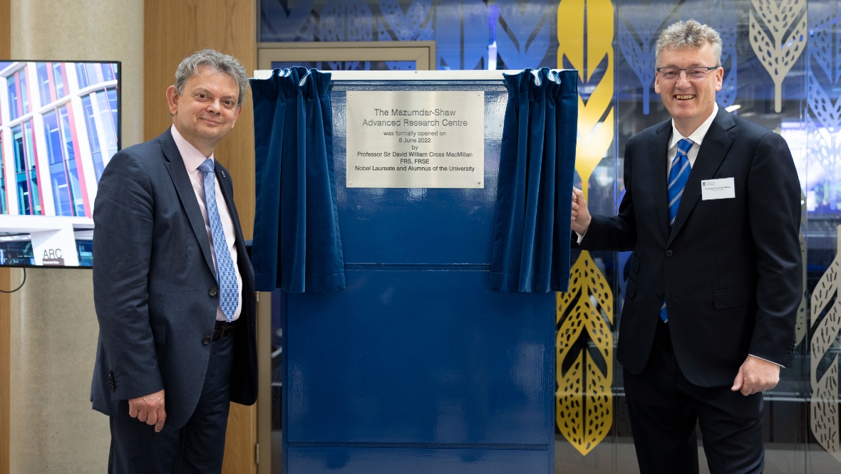 University of Glasgow officially opens Mazumdar-Shaw Advanced Research Centre