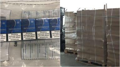 Two men charged after 2.2 million ‘illegal cigarettes’ seized from a business unit in Glasgow’s Southside
