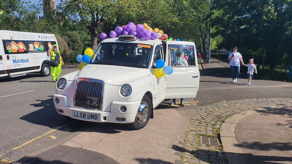 Over 120 taxis are involved this year.