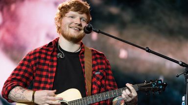 Ed Sheeran presented with special award after becoming first British artist to hit ten billion UK streams