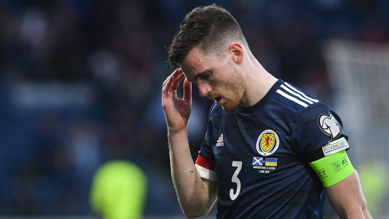Andy Robertson to miss Nations League conclusion as Scotland captain ruled out with knee issue