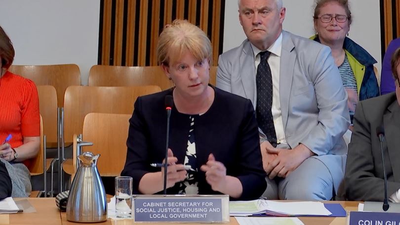 Shona Robison gave evidence at Holyrood on Tuesday.