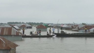 Torrential monsoon rains have killed dozens and left millions homeless in Bangladesh