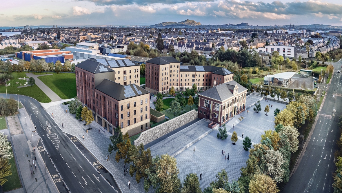 Edinburgh’s first net-zero housing development underway on Granton waterfront regeneration project