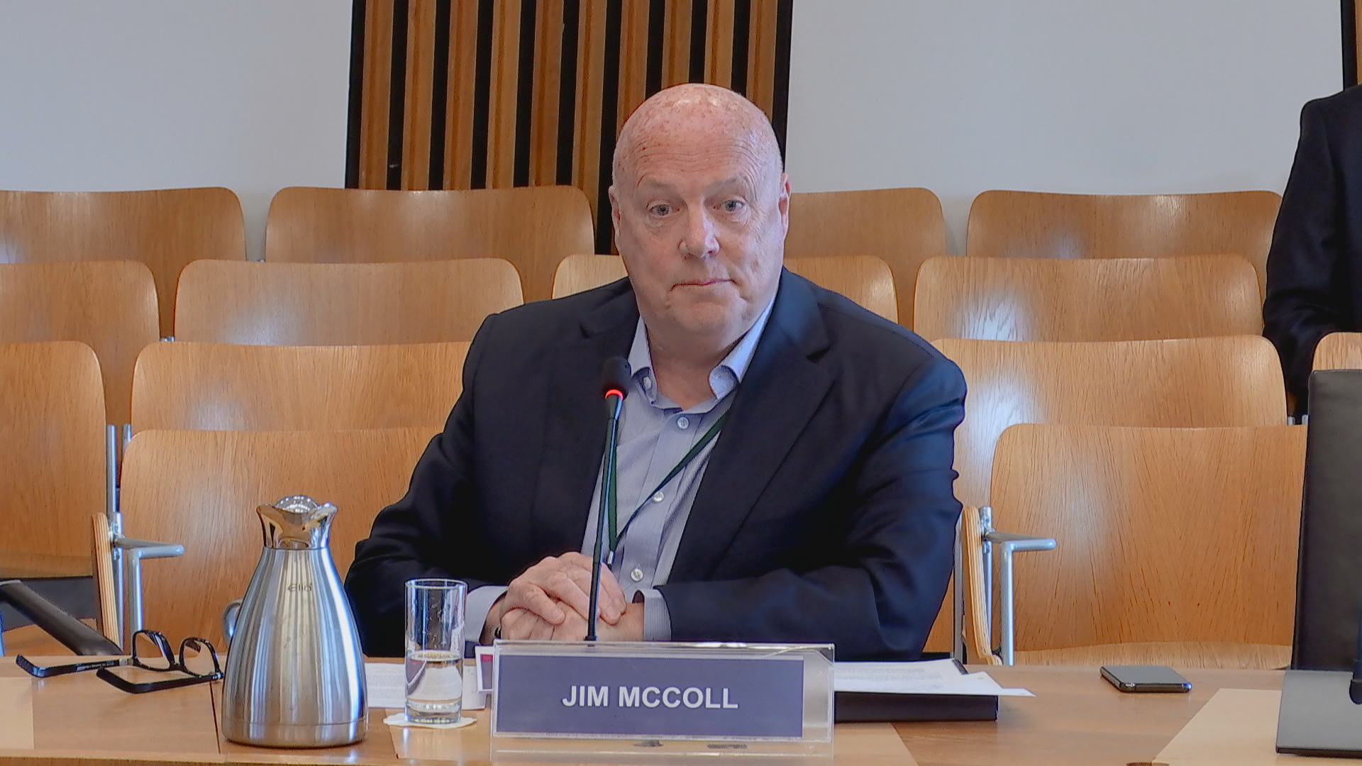 Jim McColl has previously appeared in front of MSPs. 