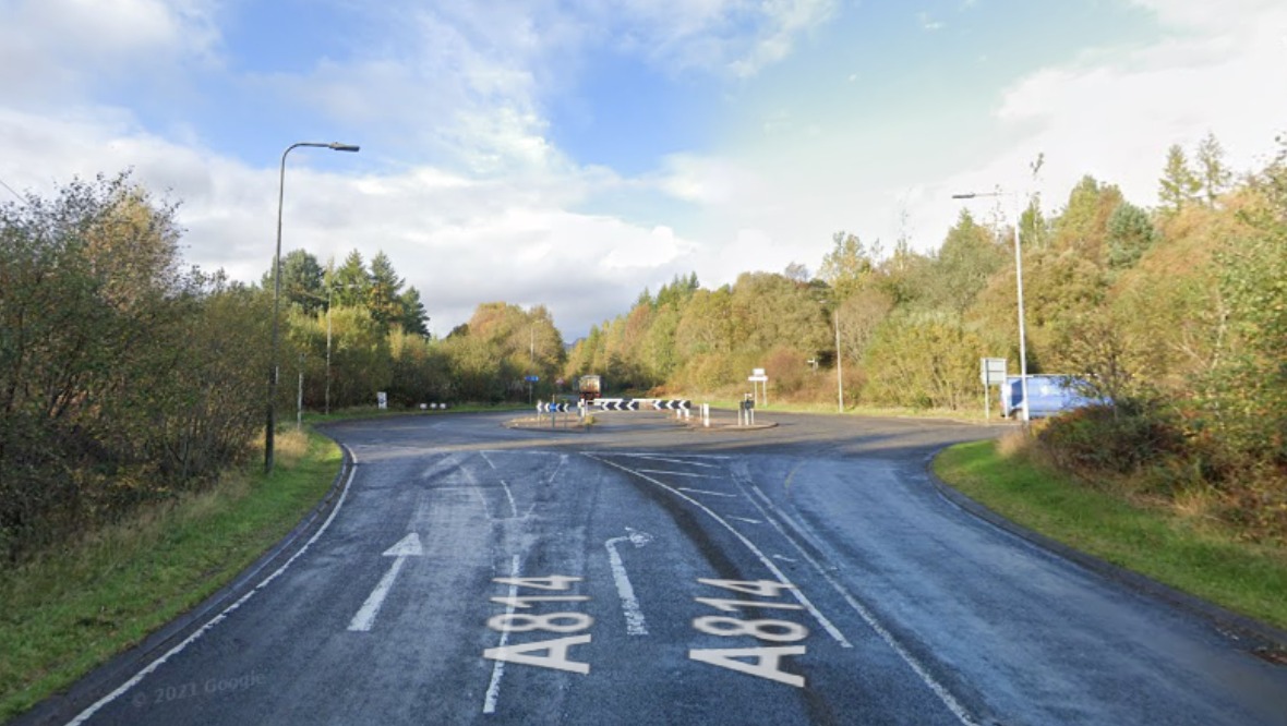 Pensioner taken to hospital following motorbike crash on A814 near Garelochhead in Argyll