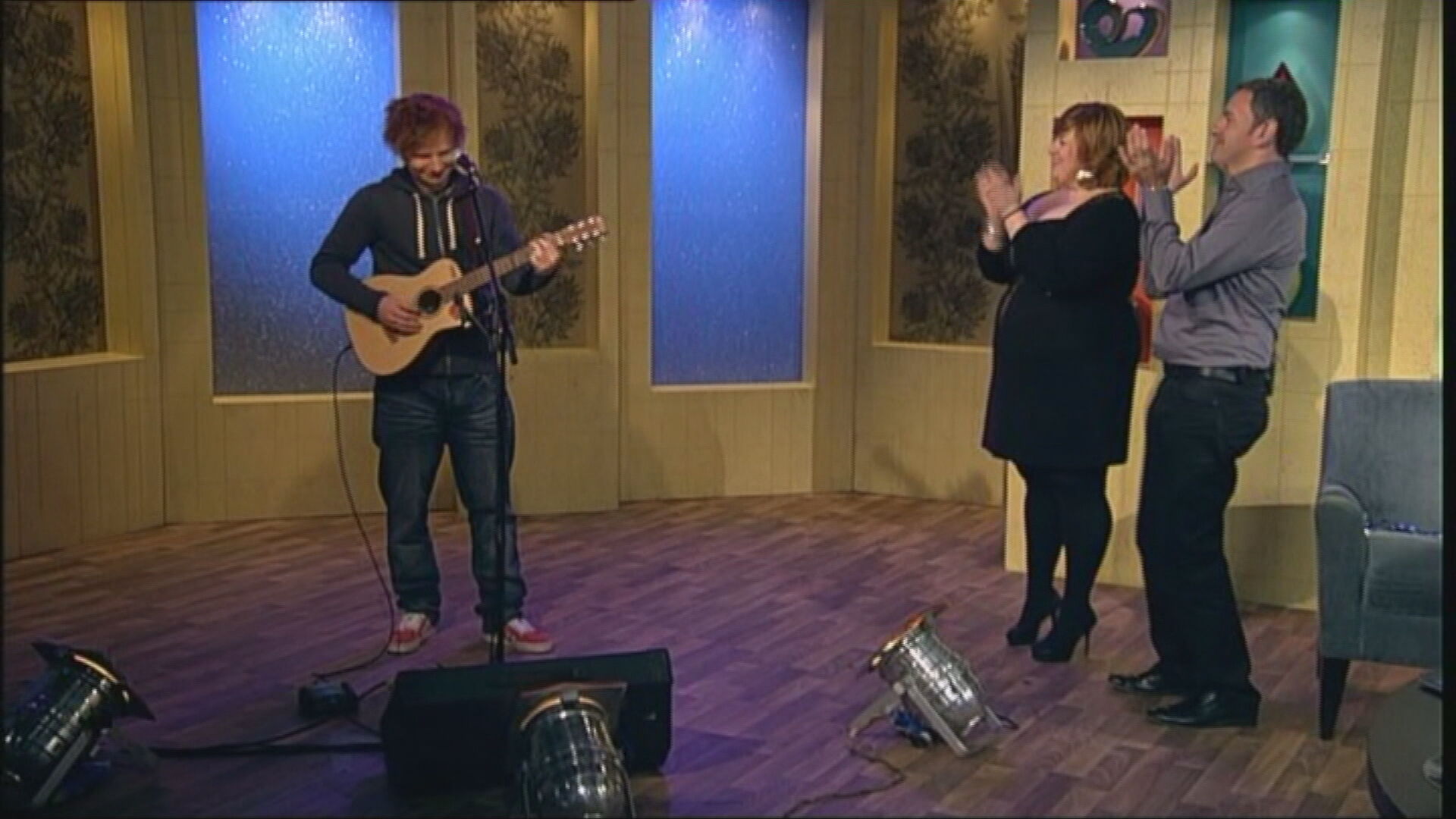 Ed Sheeran wowed viewers with his performance.