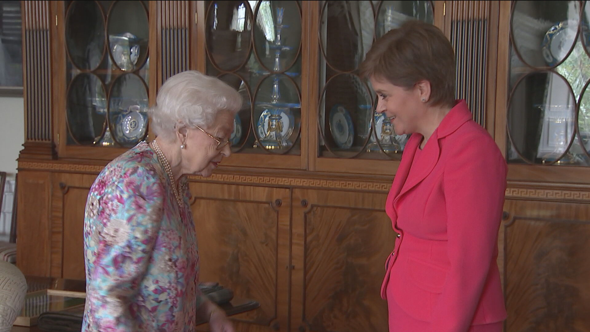 The Queen with First Minister Nicola Sturgeon.
