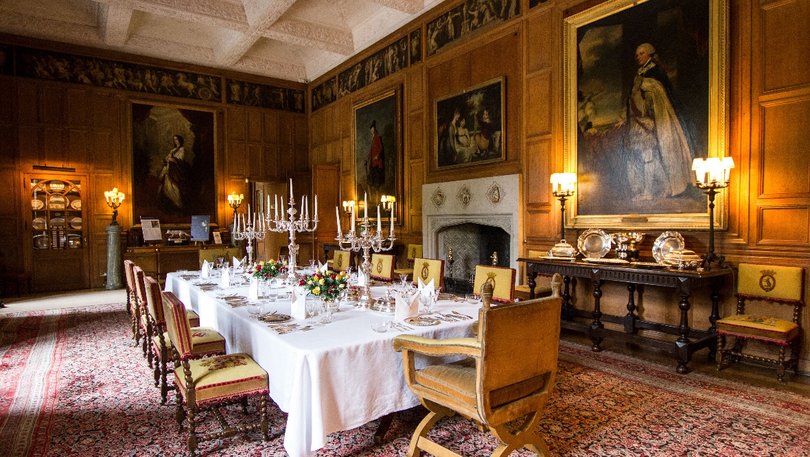 The castle rooms have remained preserved for centuries.