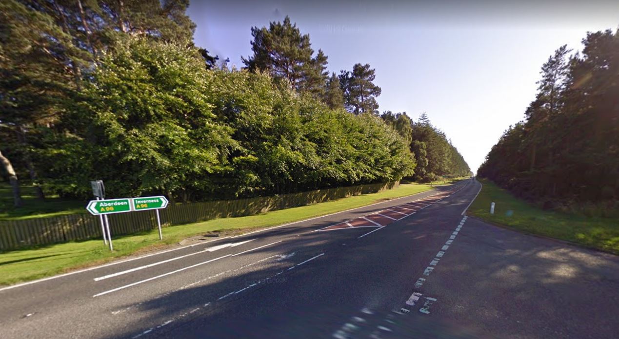 Two teenagers and pensioner hospitalised after crash involving car and camper van near Nairn