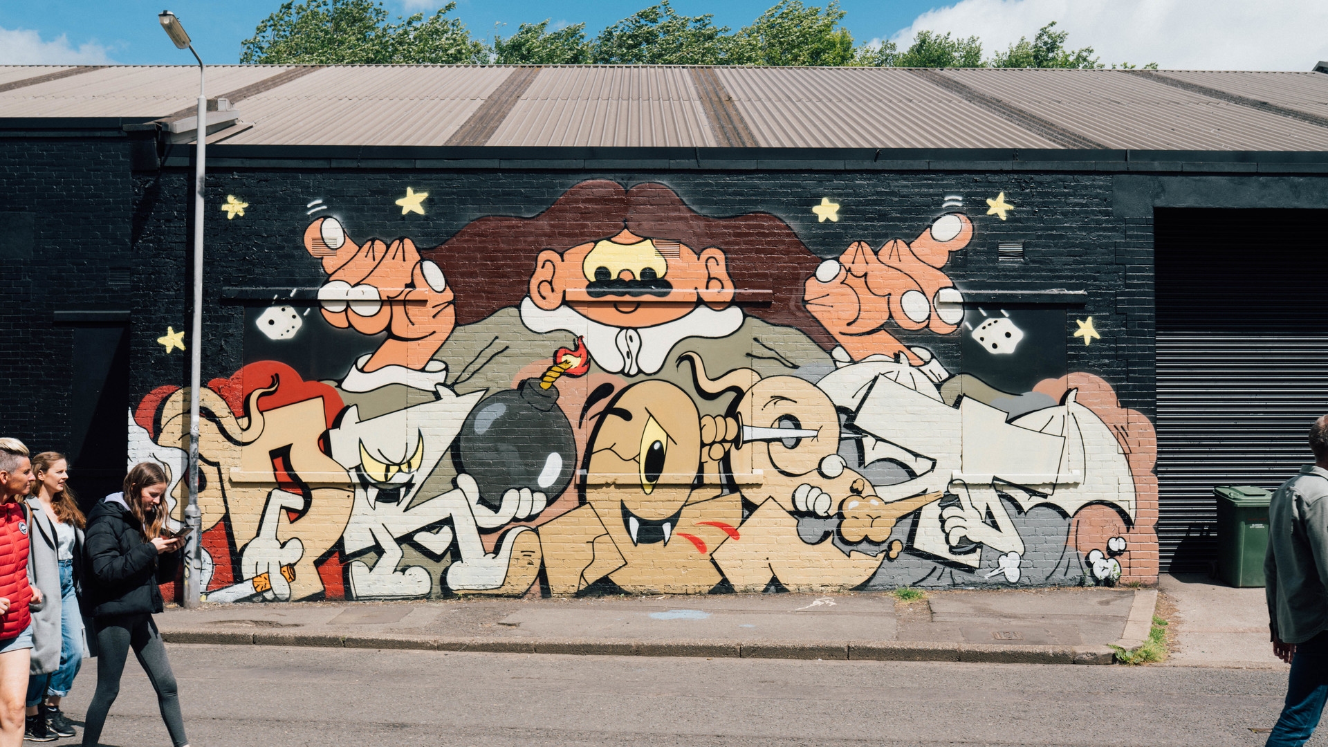 Street art at Yardworks festival. (Michael Hunter)