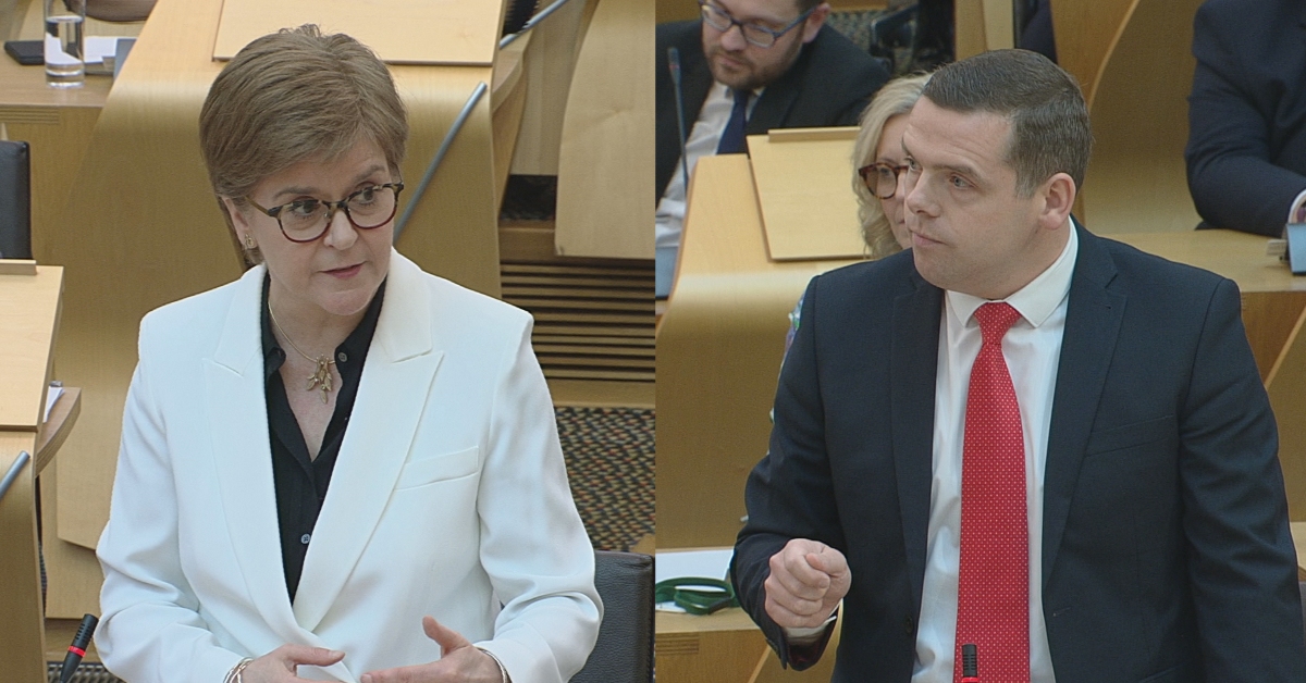 Douglas Ross insists First Minister Nicola Sturgeon’s priorities are ‘all wrong’ at FMQs