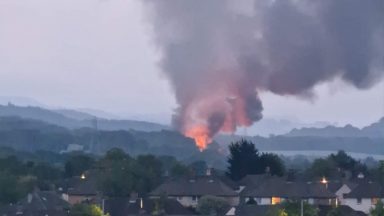 Firefighters tackle huge blaze at Dales Cottages in Fife