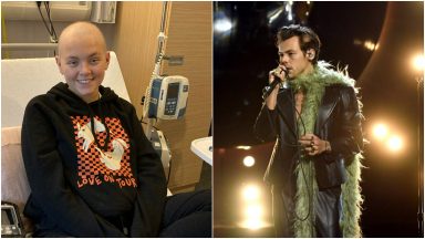 Teenager with rare cancer Kira Noble says Harry Styles helps her through treatment ahead of Love on Tour at Ibrox