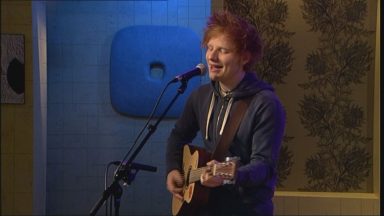 Ed Sheeran at Hampden: Singer made early TV appearance on STV show The Hour