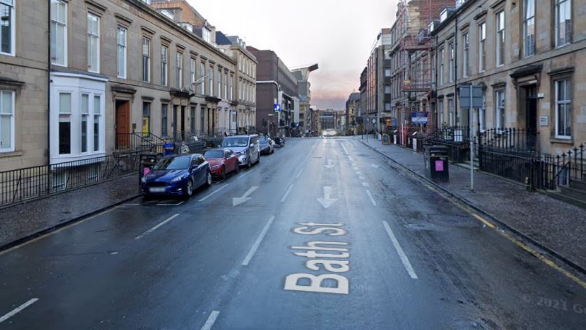 Man taken to hospital after morning assault in Glasgow city centre, Bath Street