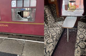 Heritage railway appeals for help after vandals damage train and station