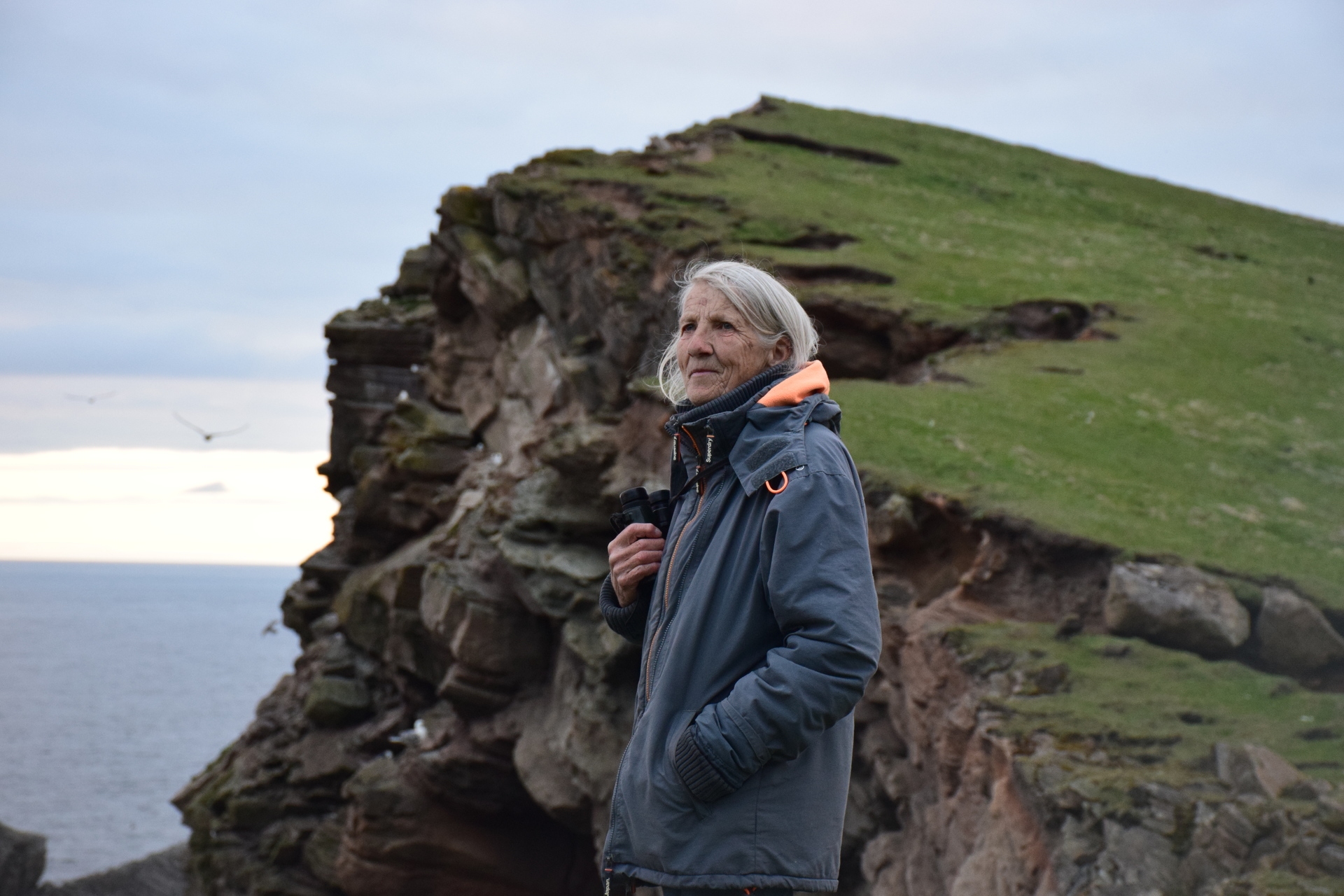 Sheila Gear is the island's oldest resident.