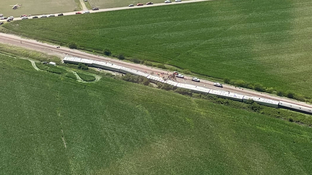 Three killed after Amtrak passenger train hits dump truck in Missouri